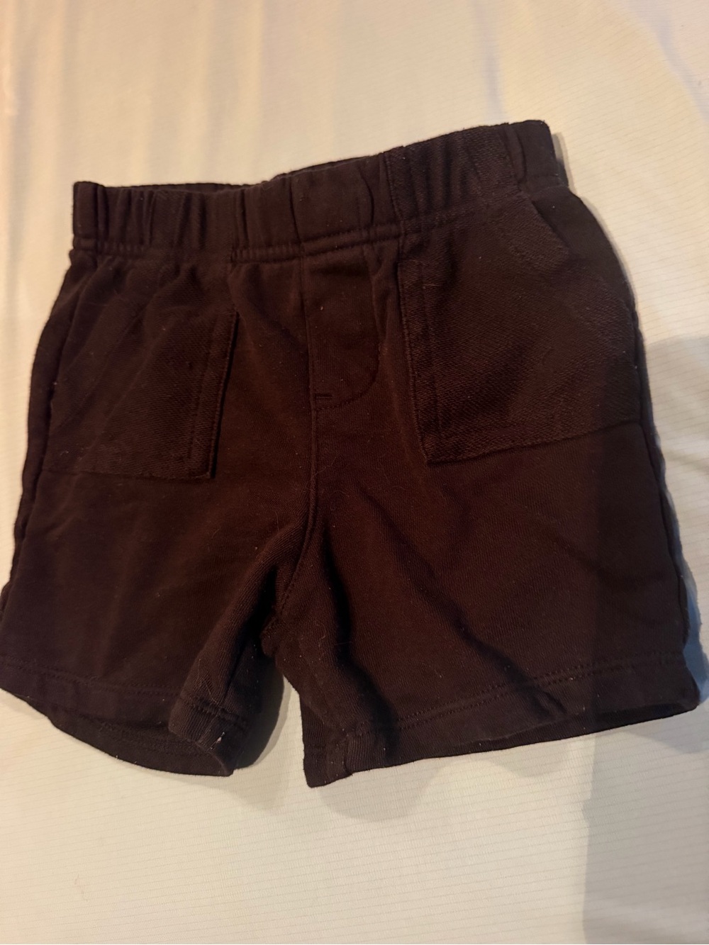 Garanimals Black Elastic-Waist Shorts with Front Pockets